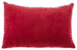 18"L Hooked Christmas Pillow Throw Xmas Pillows, Dog