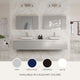 Fresca Lucera Royal Blue Wall Mount Undermount Sink Modern Bathroom Cabinet, 60"