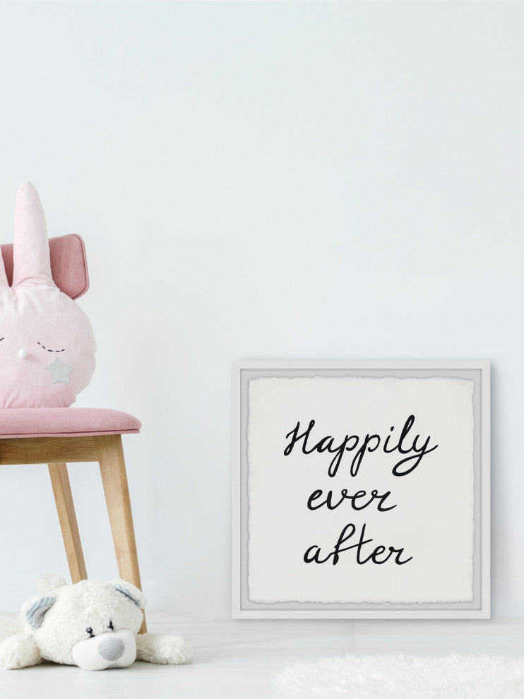 "Happily Ever After II" Framed Painting Print, 24x24
