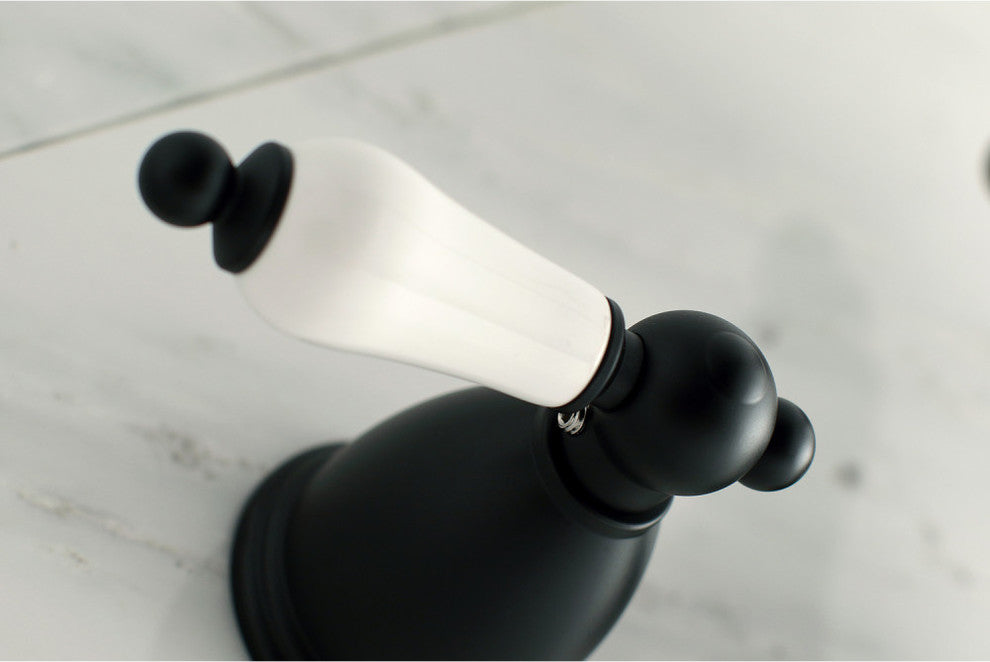Kingston Brass Wall Mount Tub Faucet, Matte Black