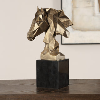 Uttermost Chiseled Horse Bust Sculpture