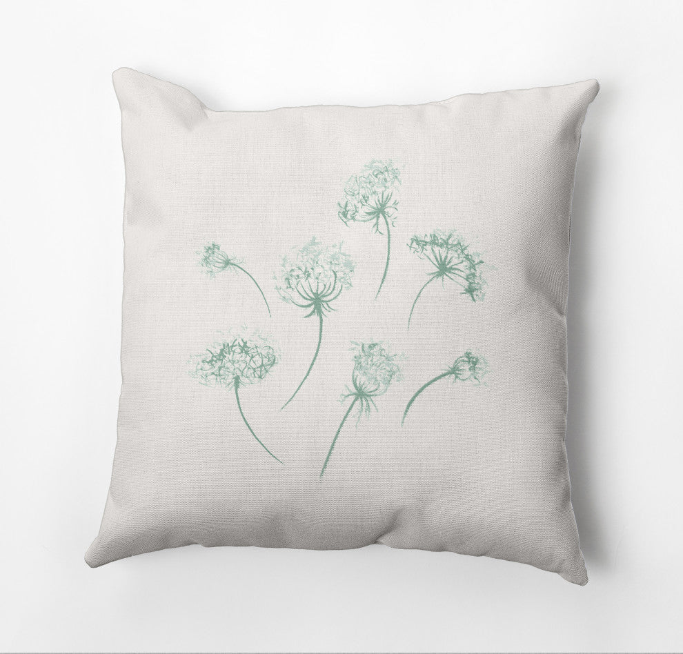 Just Dandy Pillow, Green, 20"x20"