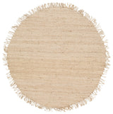 Jute Bleached Area Rug, 8'' Round