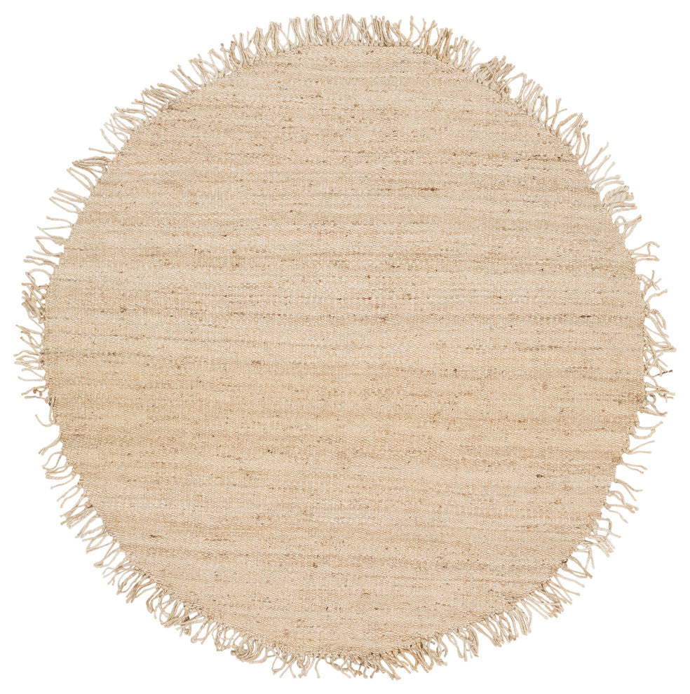 Jute Bleached Area Rug, 8'' Round