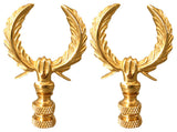 Royal Designs Decorative Polished Brass Finial, Polished Brass