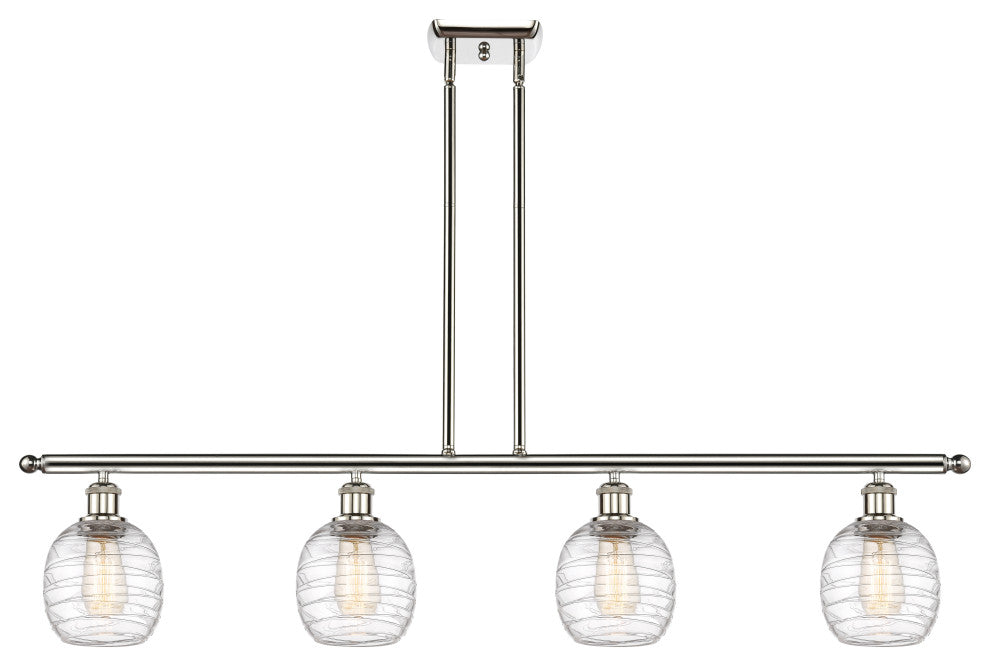 Innovations 516-4I-PN-G1013-LED 4-Light Island Light, Polished Nickel
