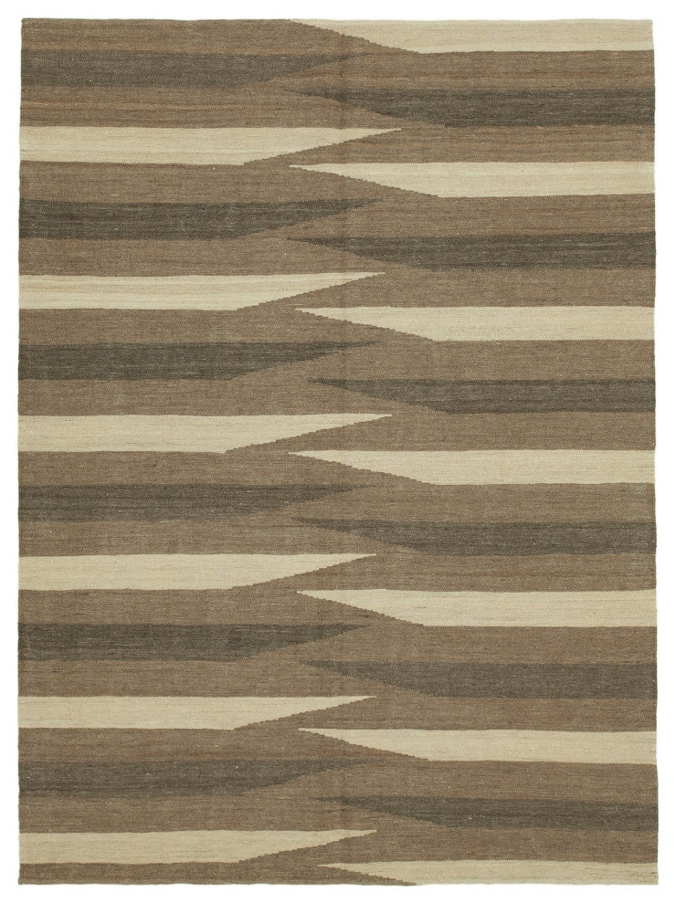 Rug N Carpet - Handmade Oriental 5' 9'' x 7' 9'' Decorative Wool Kilim Rug