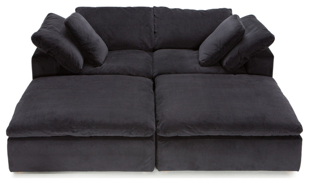 Seatcraft Heavenly, Black, 8-Piece U-Sectional