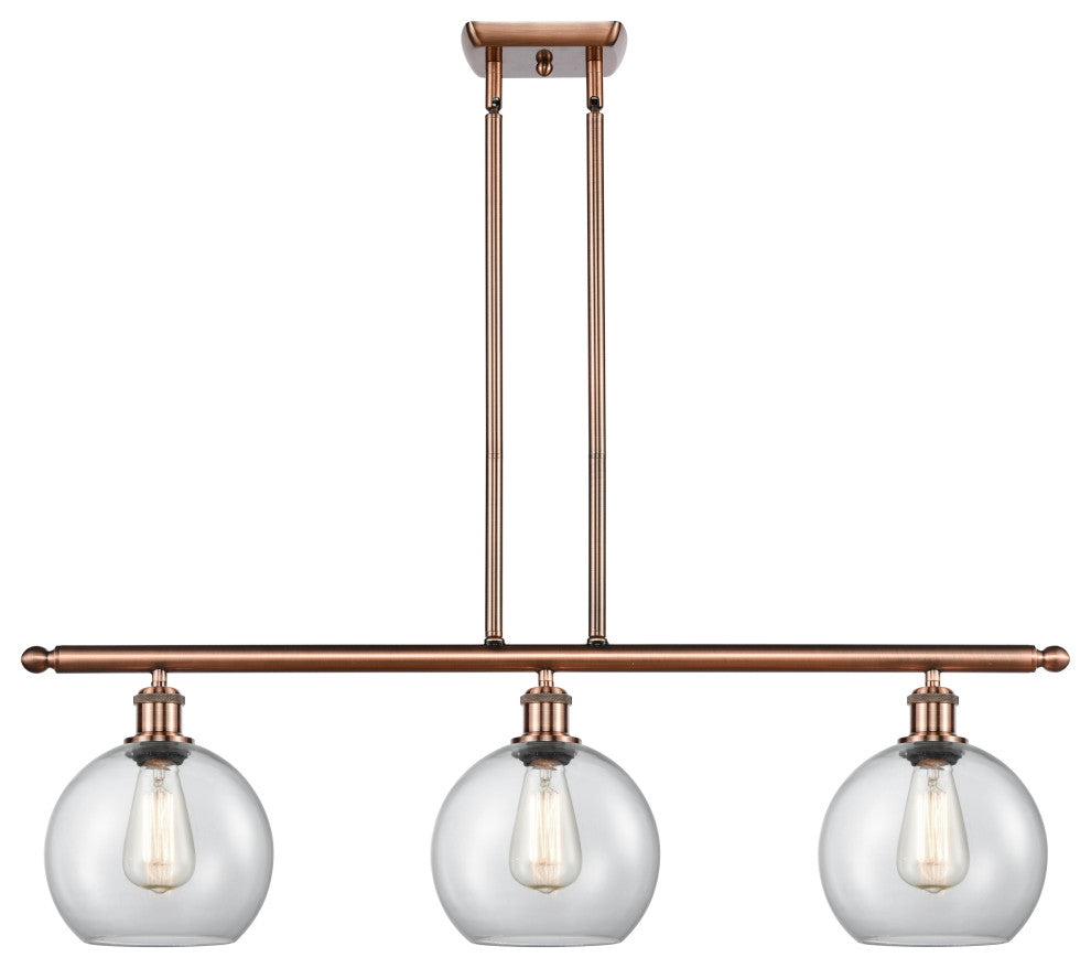 Innovations Lighting 516-3I-AC-G122-8 Athens 3 Light 36" Island Light