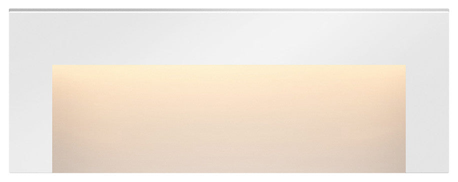 Hinkley Taper Landscape Light, Satin White, Wide Horizontal Deck Sconce