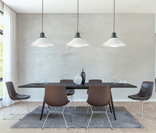 Maxim 11412 Oslo 16"W Pendant - Black / White