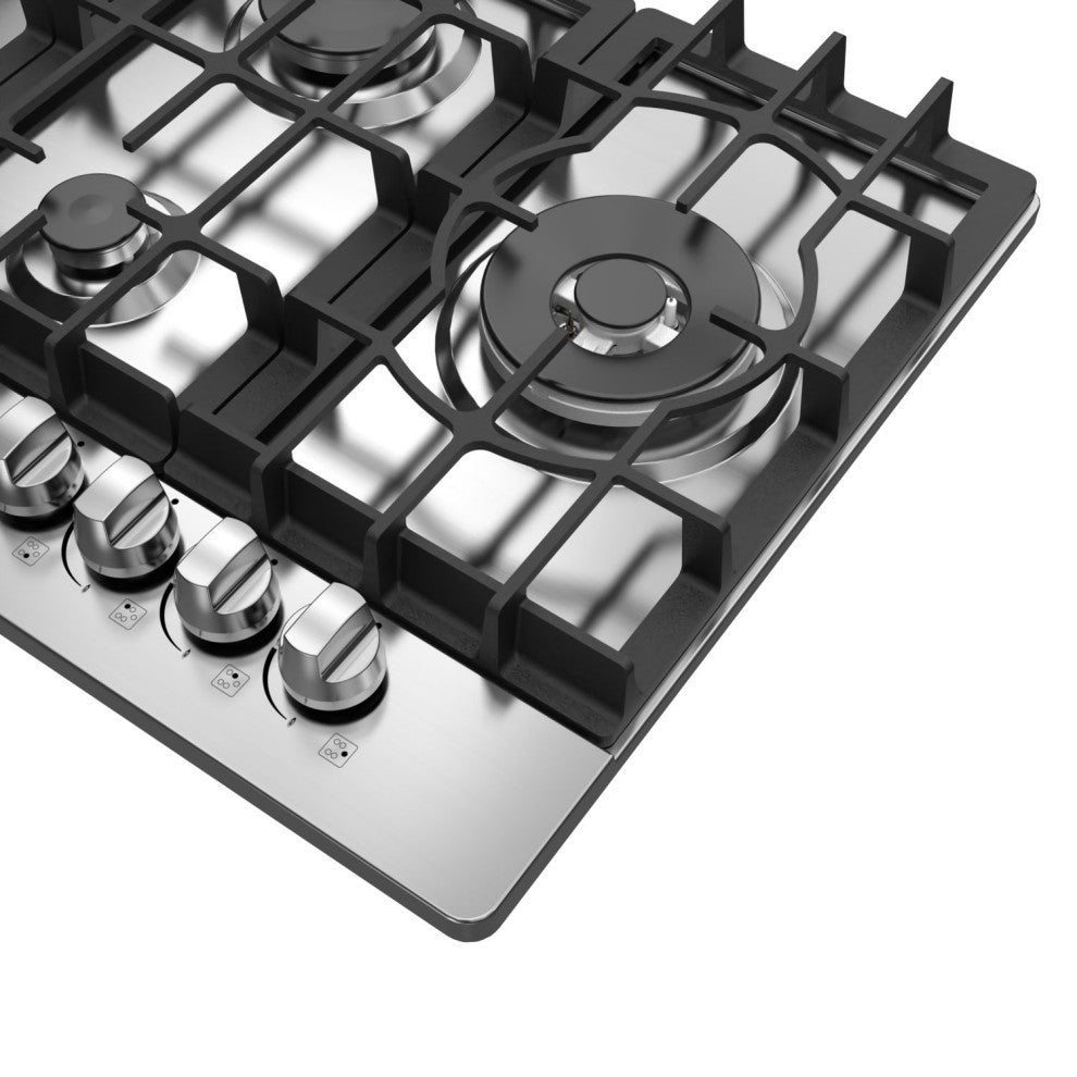 30-in Built-in Gas Cooktop with 5 Sealed Burners - LPG Convertible in Stainless