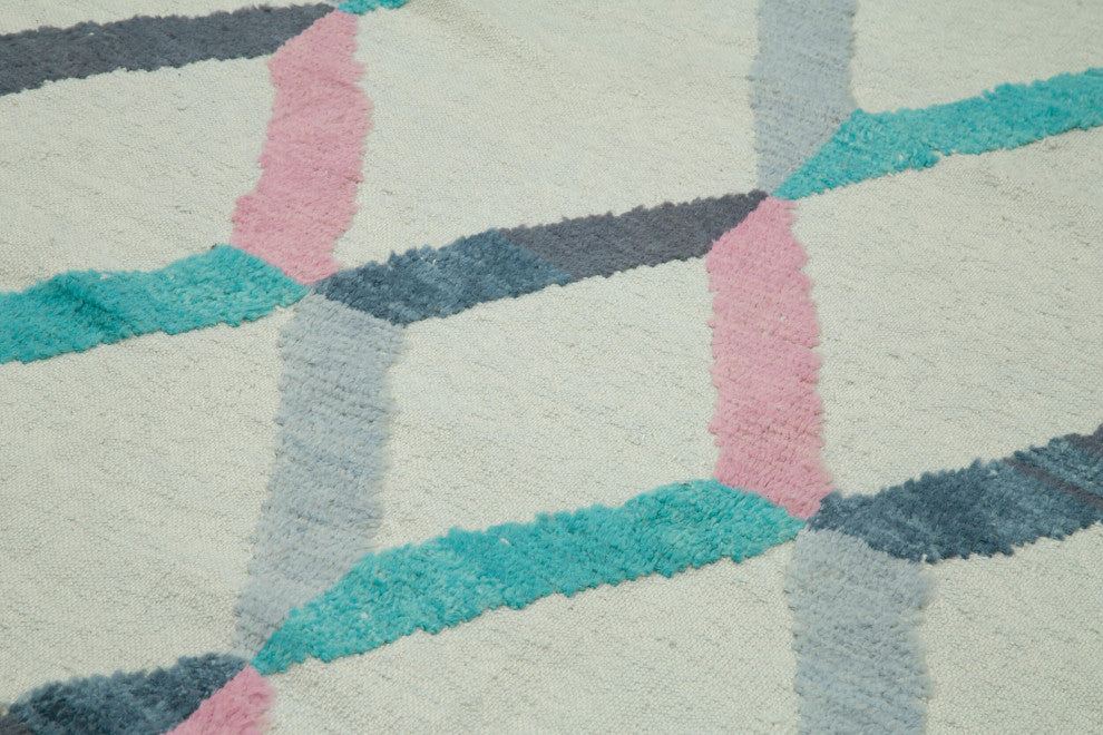 Rug N Carpet - Handmade Decorative 9' 0'' x 13' 8'' Moroccan Area Rug