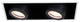 Silo LED Multiple Two-Light non-IC Airtight Housing, and 3500K, White Black