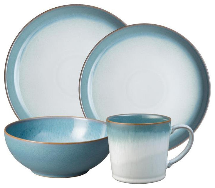 Denby Azure Haze 16Pc Dinnerware Set, Service for 4