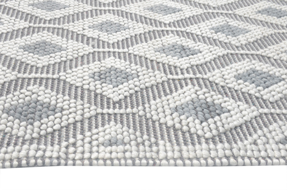 Chloe Trellis Area Rug, Grey, 5'' X 7''