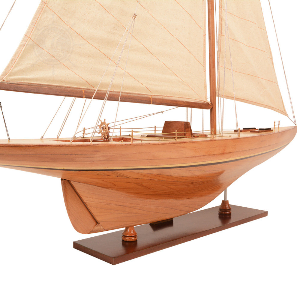 Columbia Yacht L Wooden model sailing boat