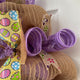 Burlap Spring Chick Handmade Deco Mesh Wreath