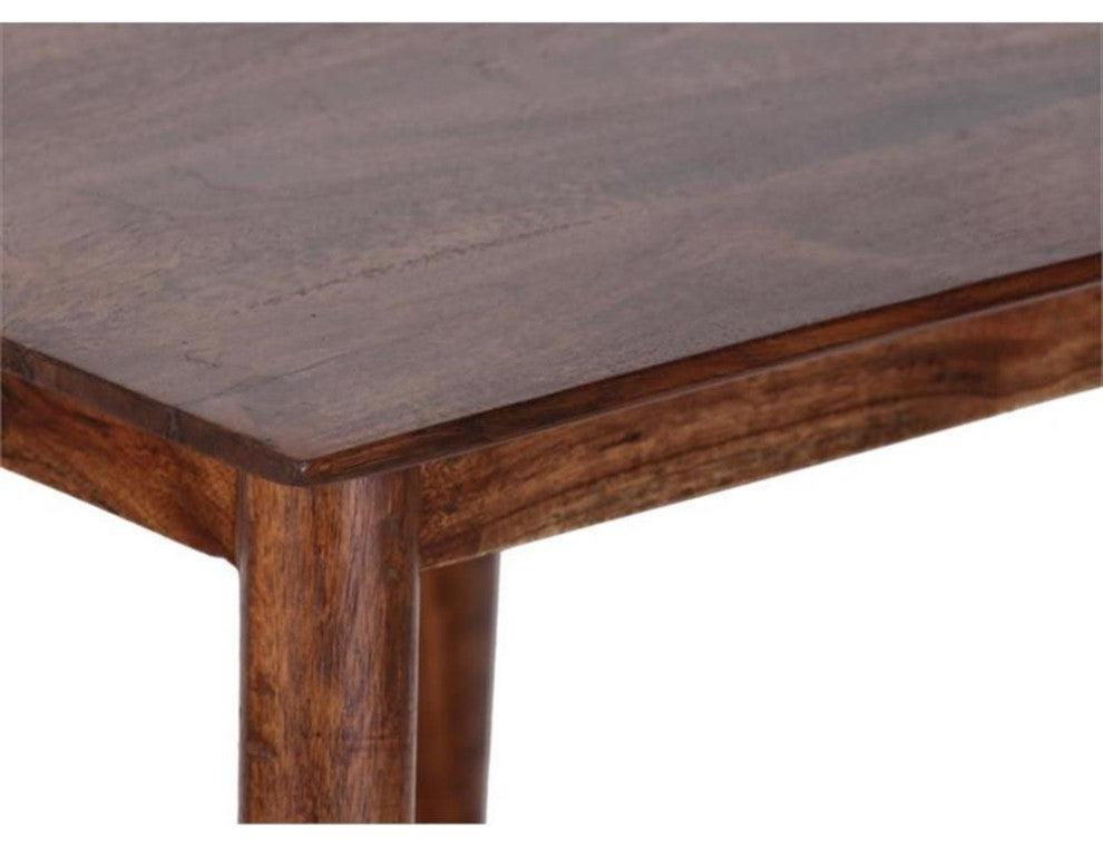 Porter Designs Portola Solid Acacia Wood End Table - Brown