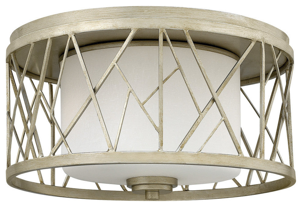 Hinkley Nest Foyer Small Flush Mount, Silver Leaf*