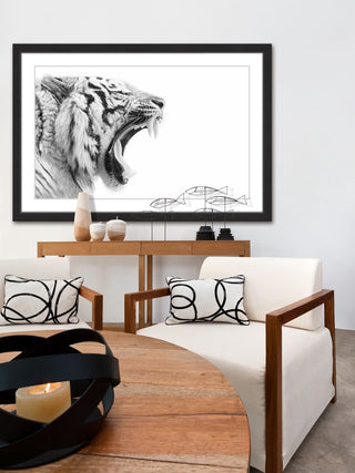 "King's Fangs" Framed Painting Print, 24x16