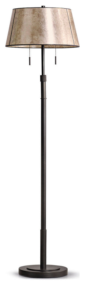 The Grande 55"~66"H Adjustable Floor Lamp_Dark Bronze, Empire_mica Shade