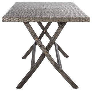 Safavieh Akita Folding Table, Grey, Brown/White