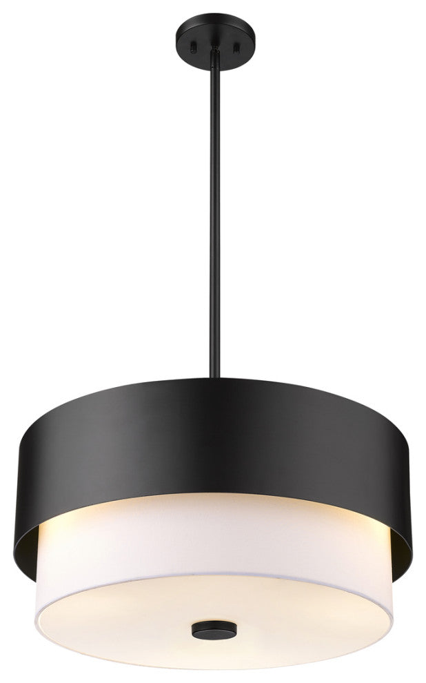 Z-LITE 3-Light Pendant, Matte Black