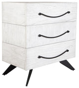 Uttermost 50013 Vivi 32"W 3 Drawer Wood Cabinet - Black / Gray