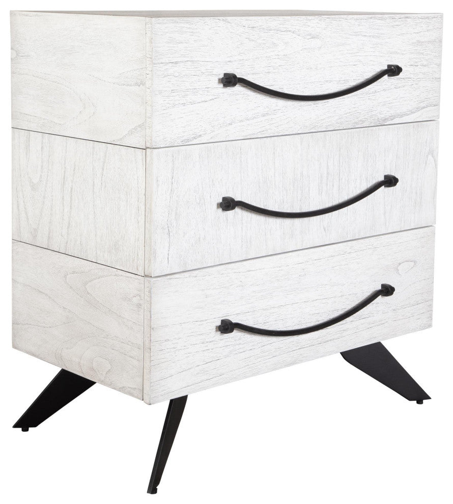 Uttermost 50013 Vivi 32"W 3 Drawer Wood Cabinet - Black / Gray