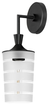 Maxim 12442 Copacabana 16" Tall Wall Sconce - Black