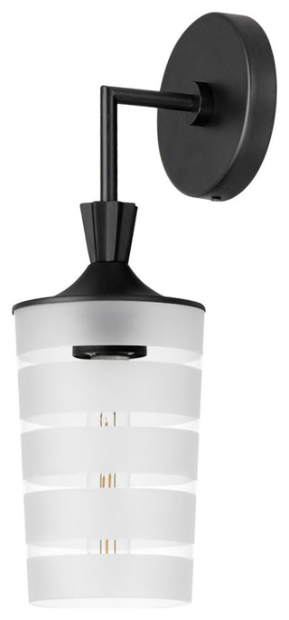 Maxim 12442 Copacabana 16" Tall Wall Sconce - Black