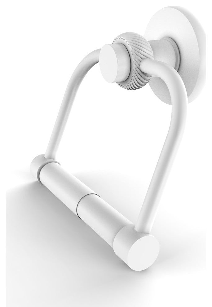Mercury 2 Post Twisted Accent Toilet Tissue Holder, Matte White