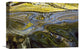 "Autumn Patterns In Small Waterfall, Canterbury, New Zealand" Artwork, 18" x 12"