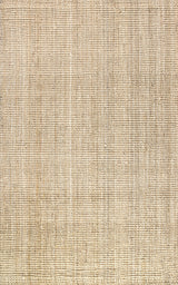 Hiro Hand Woven Chunky Jute Ivory 6 ft. x 9 ft. Area Rug