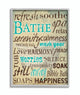 Stupell Industries Bathe Wash Your Worries Typography Bathroom Wall Art, 11 x 14