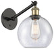 Innovations 317-1W-BAB-G124-8-LED 1-Light Sconce, Black Antique Brass