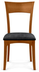Copeland Ingrid Upholstered Sidechair, Autumn Cherry, Onyx Microsuede