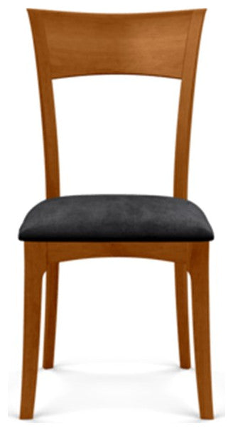 Copeland Ingrid Upholstered Sidechair, Autumn Cherry, Onyx Microsuede