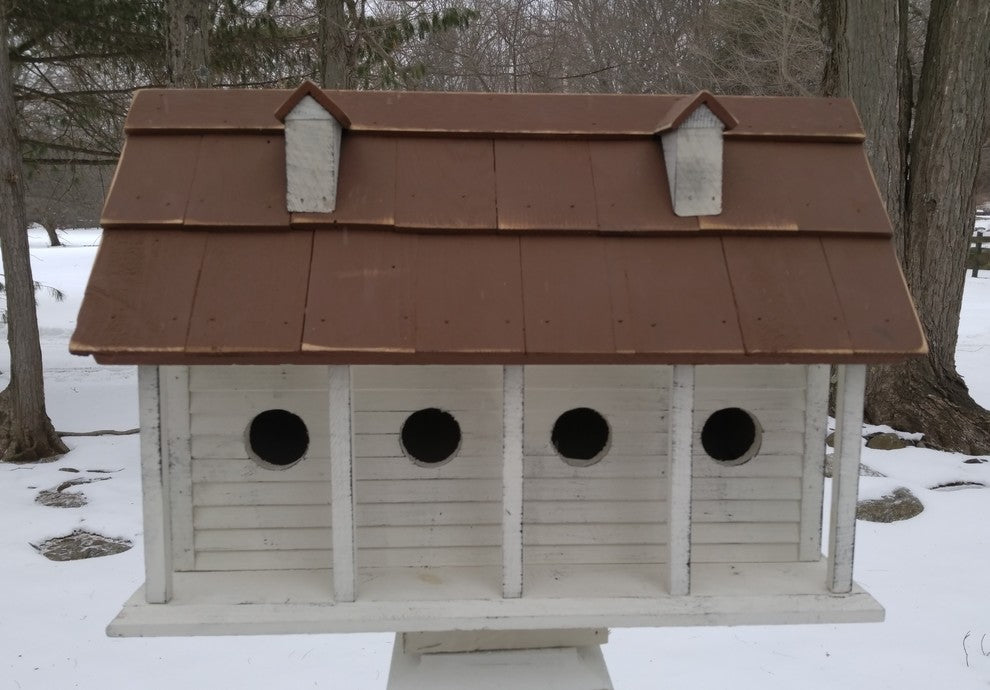 Martinsburg Manor, Large, White Wash With Brown Roof