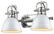 Krauss 2-Light 17" Simple Dome Bath Light