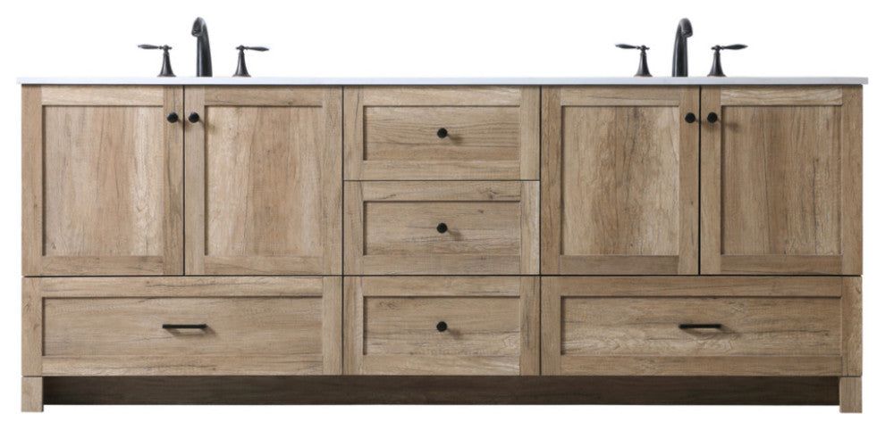 Elegant Lighting VF2884D Soma 84" - Natural Oak