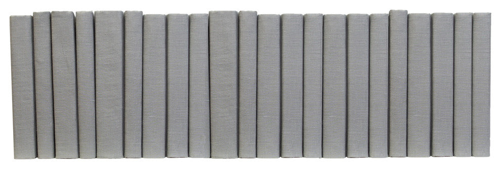 Decorative Books - Marble Linen Wrapped - Grey Books By The Foot