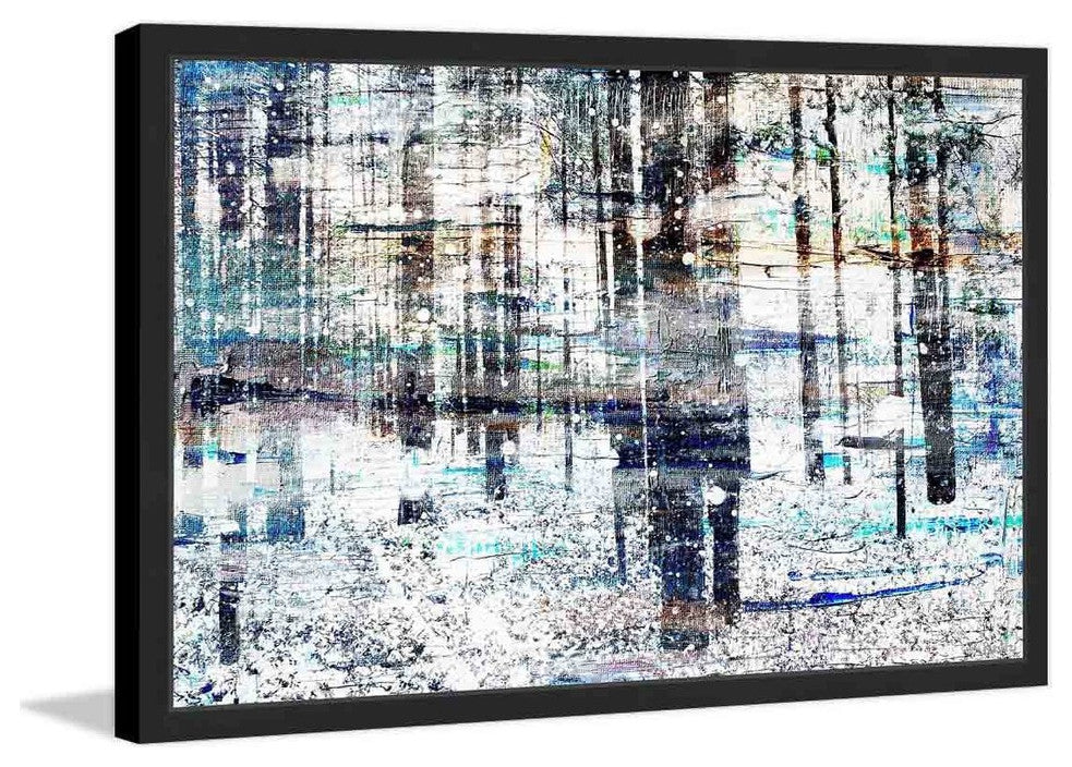 Parvez Taj "Deserted Forest" Framed Painting Print, 24"x16"