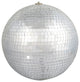 Vickerman N183407 8" Silver Mirror Ball Ornament, 4 Per Bag
