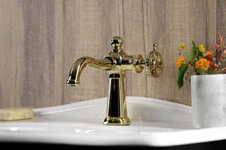 Kingston Brass KS3542CG Single-Handle Bathroom Faucet, Push Pop-Up