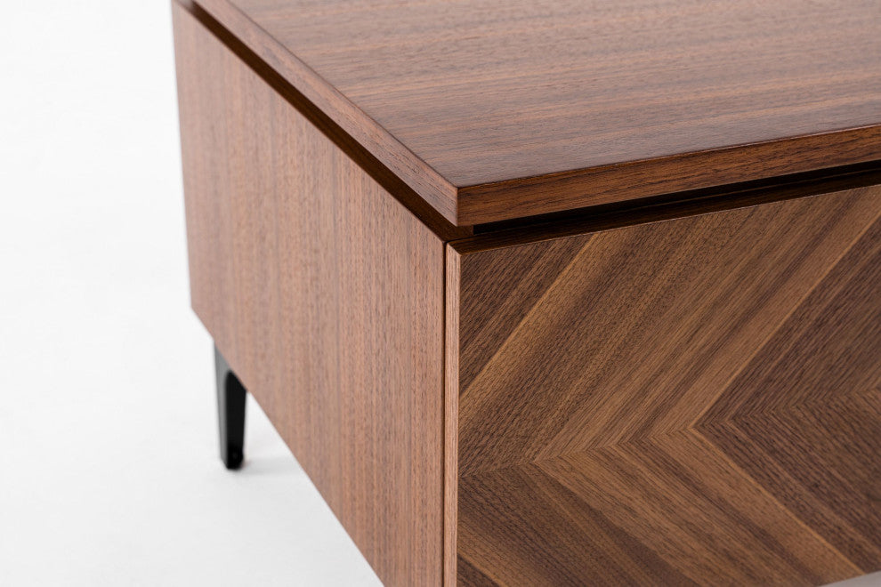 Modrest Paula Mid-Century Walnut Nightstand