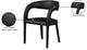 Meridian Furniture Sylvester Faux Leather Dining Chair, Black