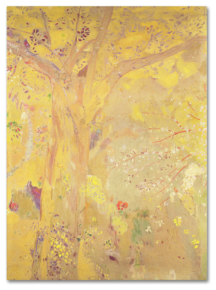 'Yellow Tree, 1900' Canvas Art by Odilon Redon