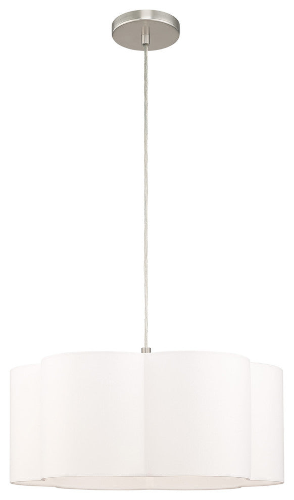 Livex Lighting Brushed Nickel 1-Light Pendant